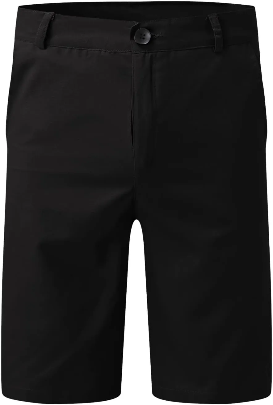 GOKKILRW Mens Slim Fit Casual Chino Shorts Comfort Stretch Cotton Work Shorts Summer Beach Stretch Twill Chino Golf Shorts