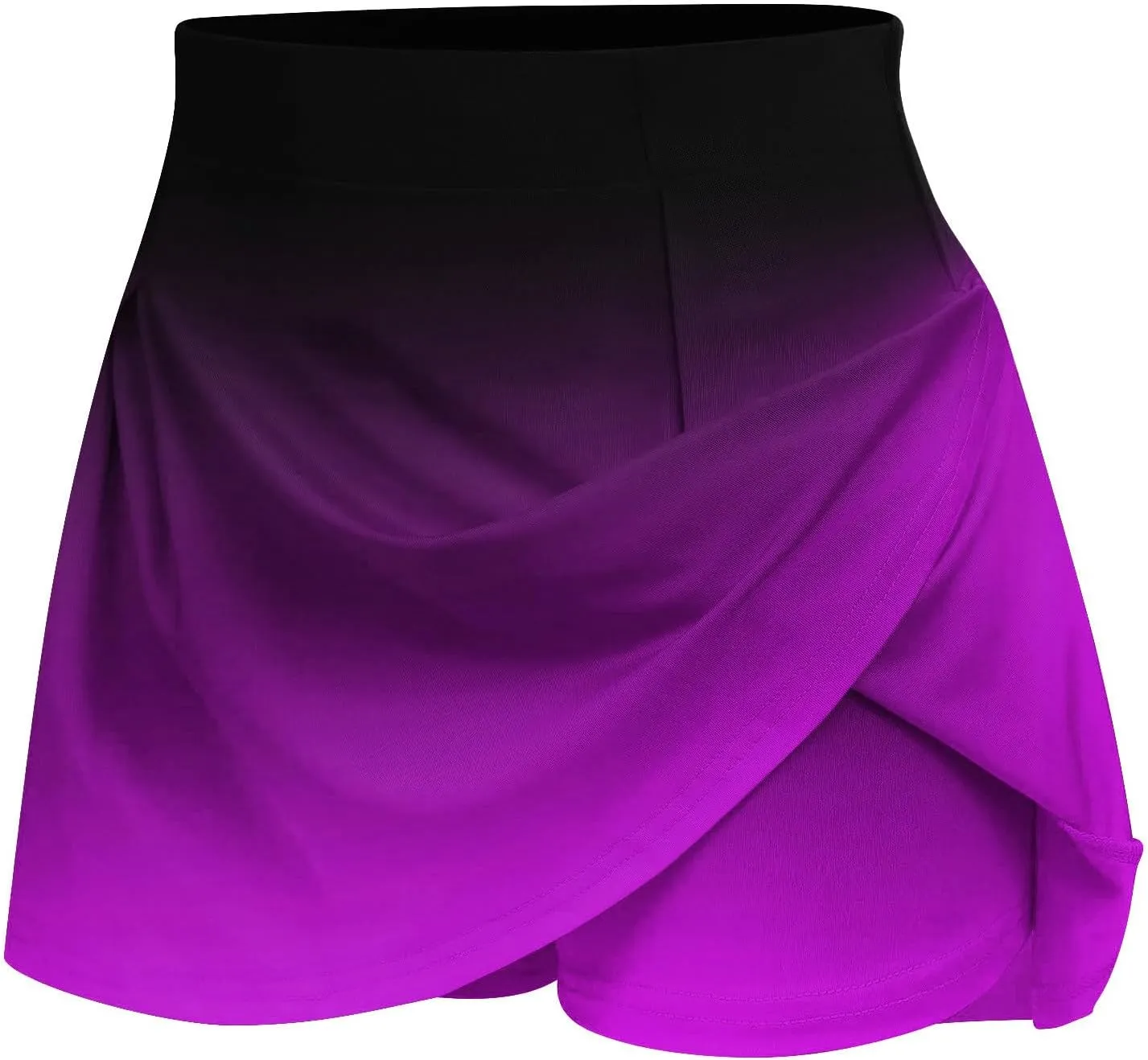 Gradient Tennis Skorts for Women High Waist Athletic Golf Skirt with Shorts Running Workout Activewear Summer Skirts