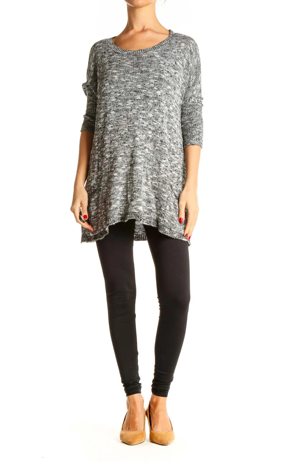 Gray Casual Top