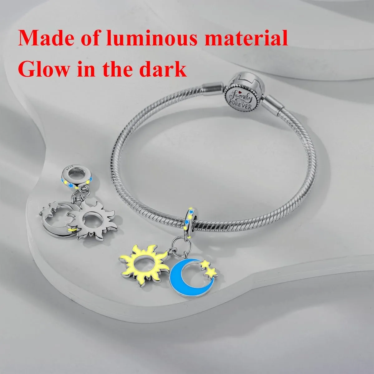 Hapour 925 Sterling Silver Charms for Charm Bracelets Necklace European Jewelry Pendant Beads Charm for Women Mom