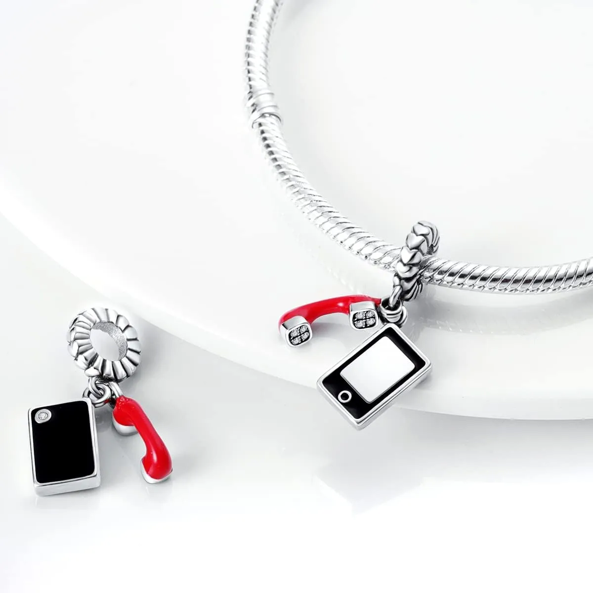 Hapour 925 Sterling Silver Charms for Charm Bracelets Necklace European Jewelry Pendant Beads Charm for Women Mom