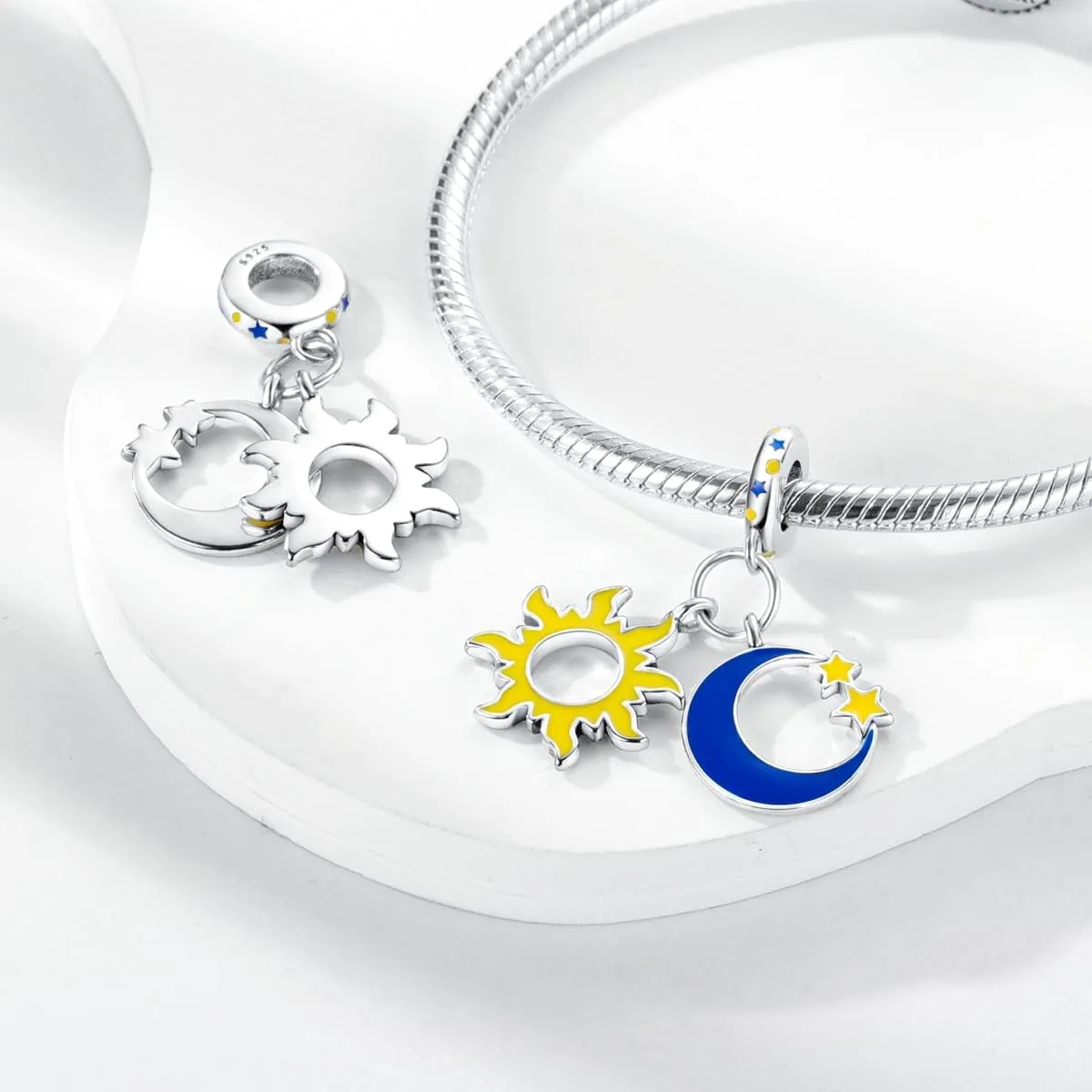 Hapour 925 Sterling Silver Charms for Charm Bracelets Necklace European Jewelry Pendant Beads Charm for Women Mom