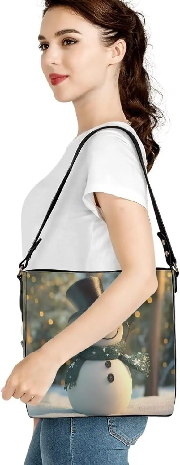 HUGS IDEA Cute Hobo Bags for Womens Leather Handbags Tote Shoulder Bucket Crossbody Purse