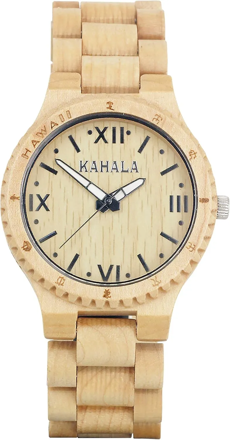 Hula Girl Handmade Hawaiian Wooden Watch (Kahala 8)