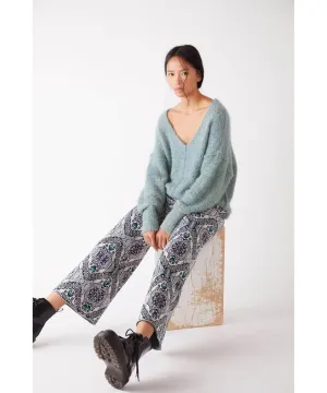Icing V-Neck Pullover Spring Dust