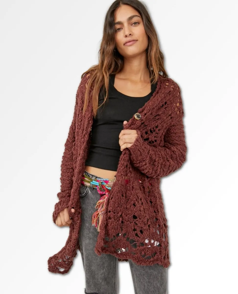 Imelda Cardigan Rum Rasin