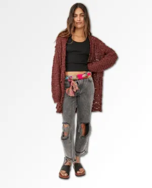 Imelda Cardigan Rum Rasin