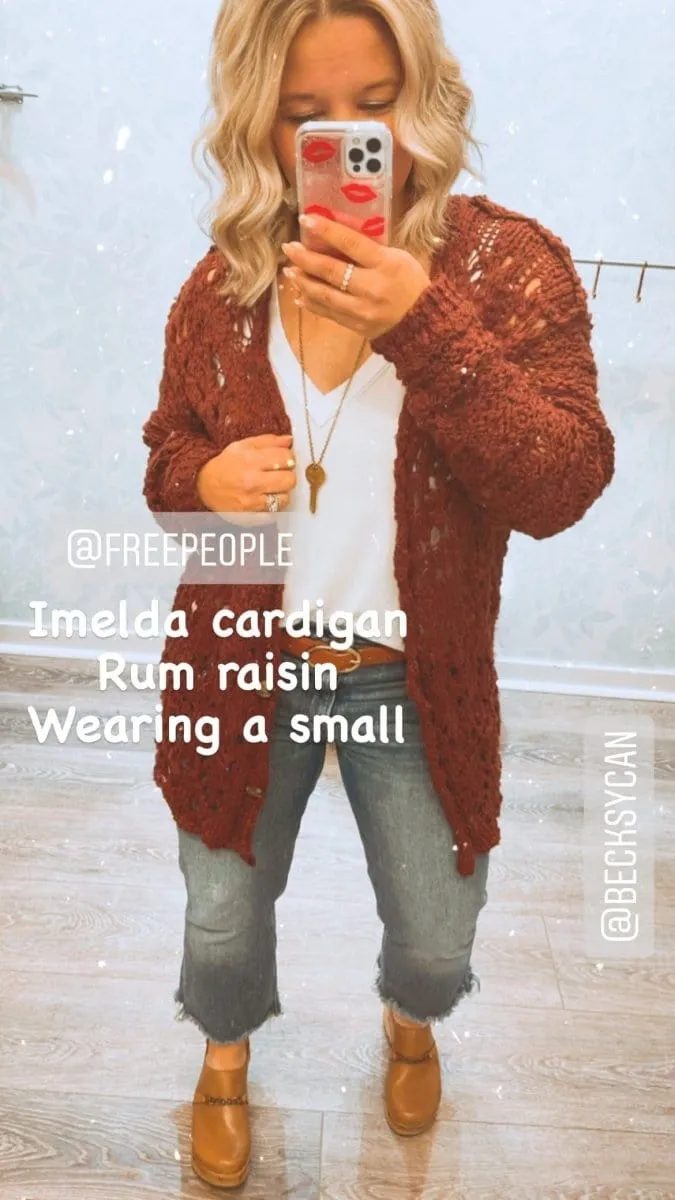 Imelda Cardigan Rum Rasin