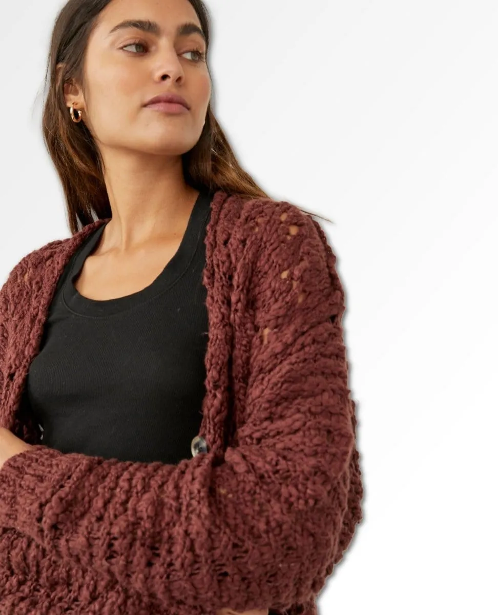 Imelda Cardigan Rum Rasin