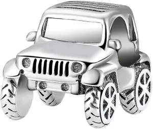Jeep Car Charm 925 Sterling Silver Charm for Bracelets Necklaces Mother's Day Gift for Women