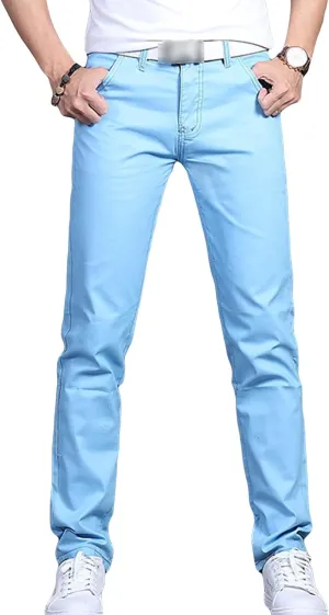 JEShifangjiusu Men's Flex Flat Front Straight Fit Pant Casual Khaki Stretch Pants Lightweight Comfort Tapered Chino Pants