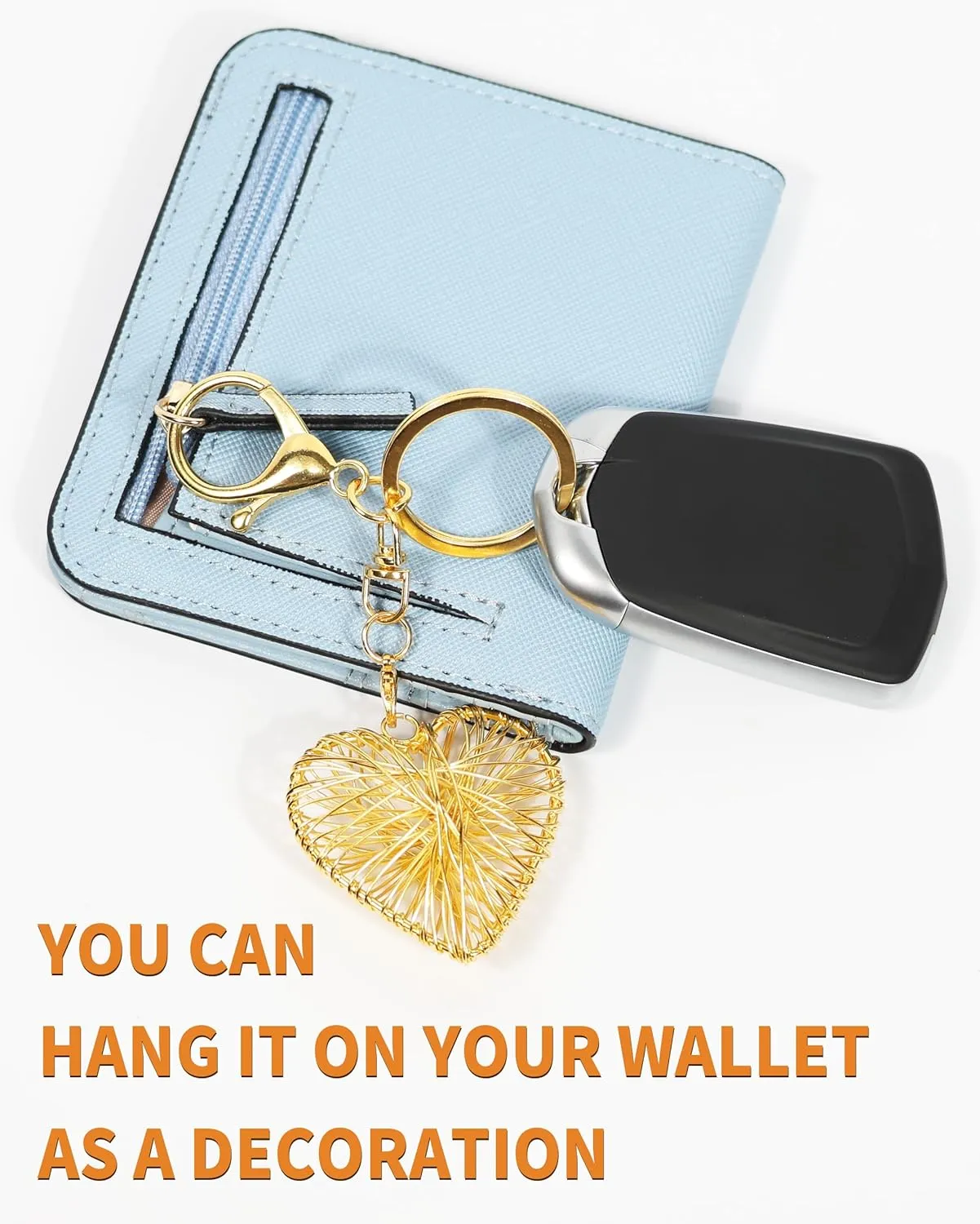 Key Chain Charm- Dainty Keychain, Purse Charm for Bag, Keychain Wristlet Wallet Accessories