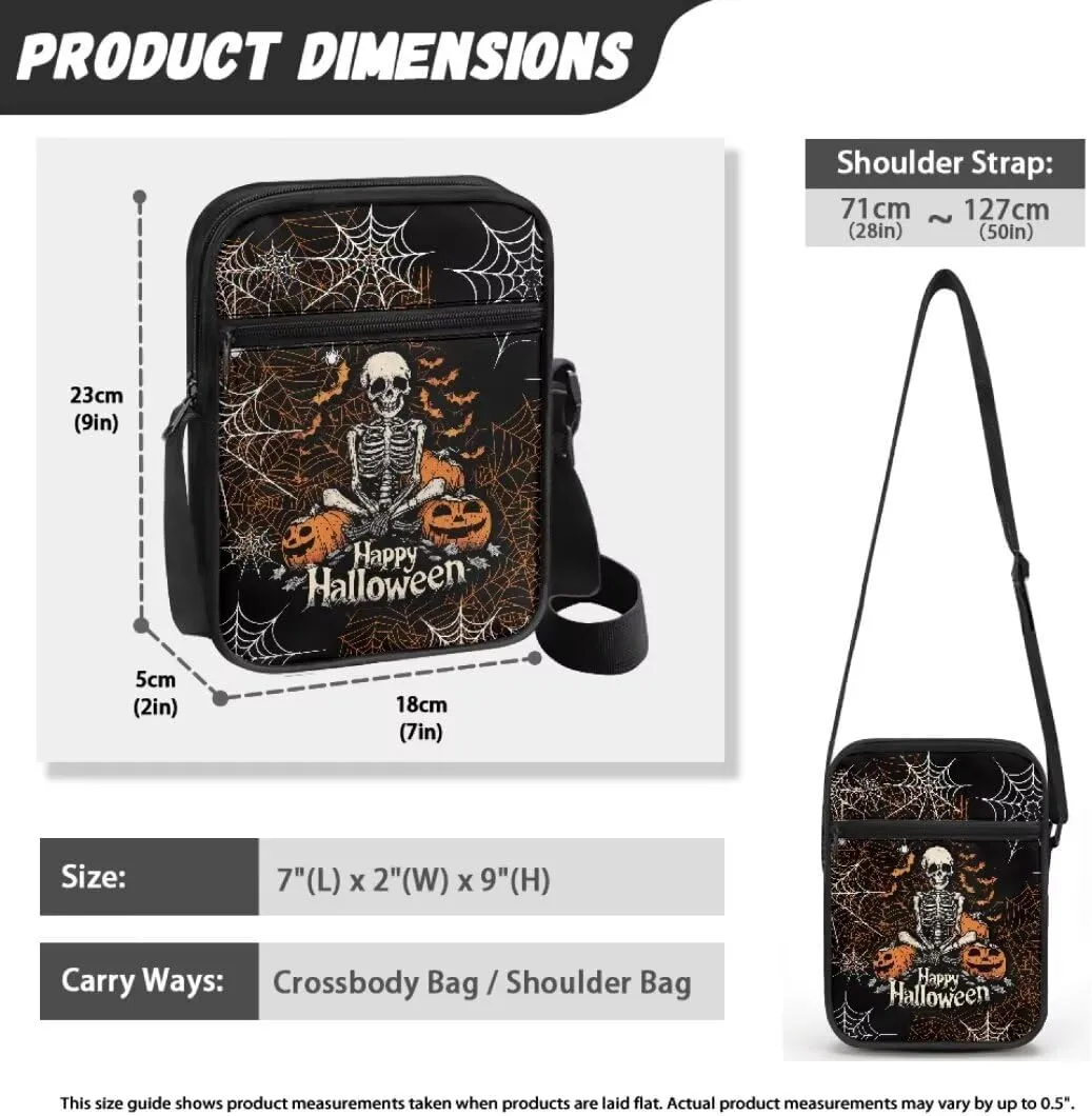 Kuiaobaty Women Shoulder Bag Crossbody Bag Halloween Messenger Bag Sling Bag