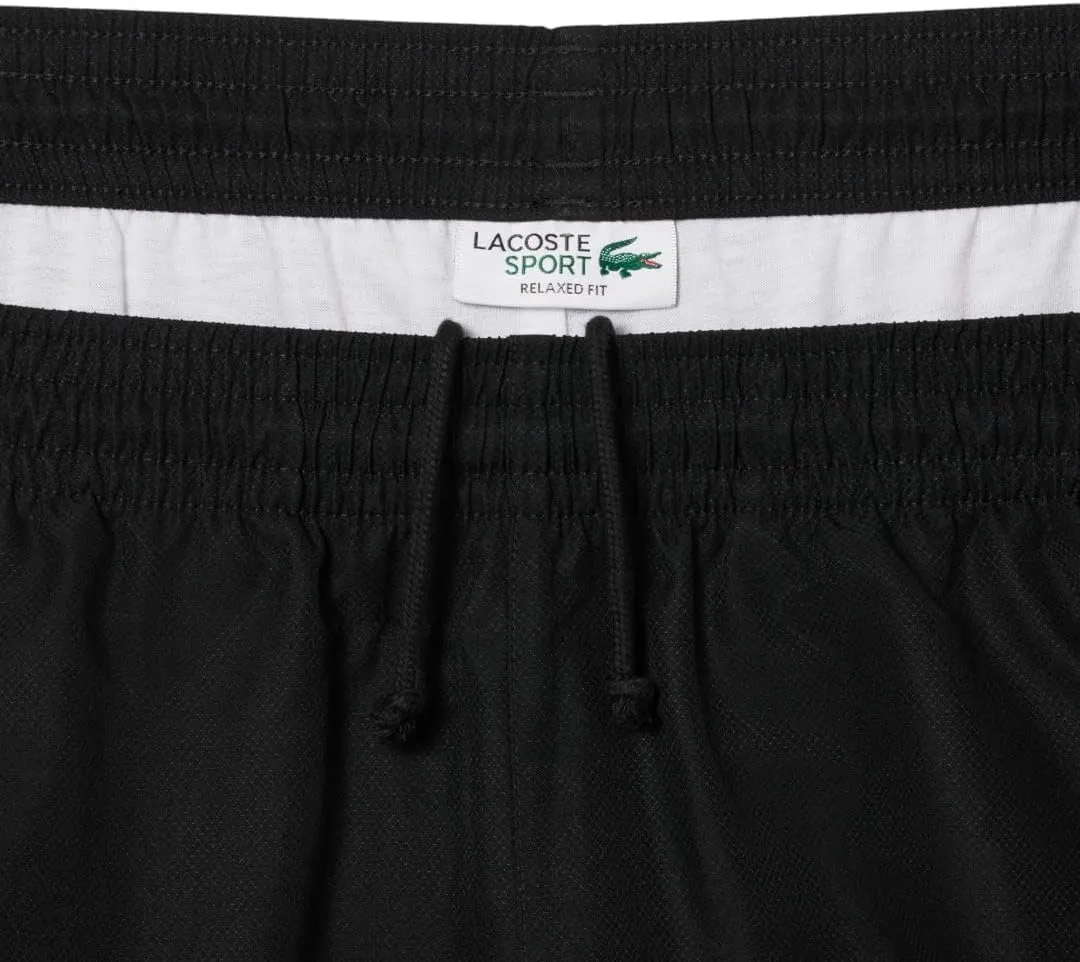 Lacoste Men's Sport Lightweight Color Block Stripe Tennis Shorts