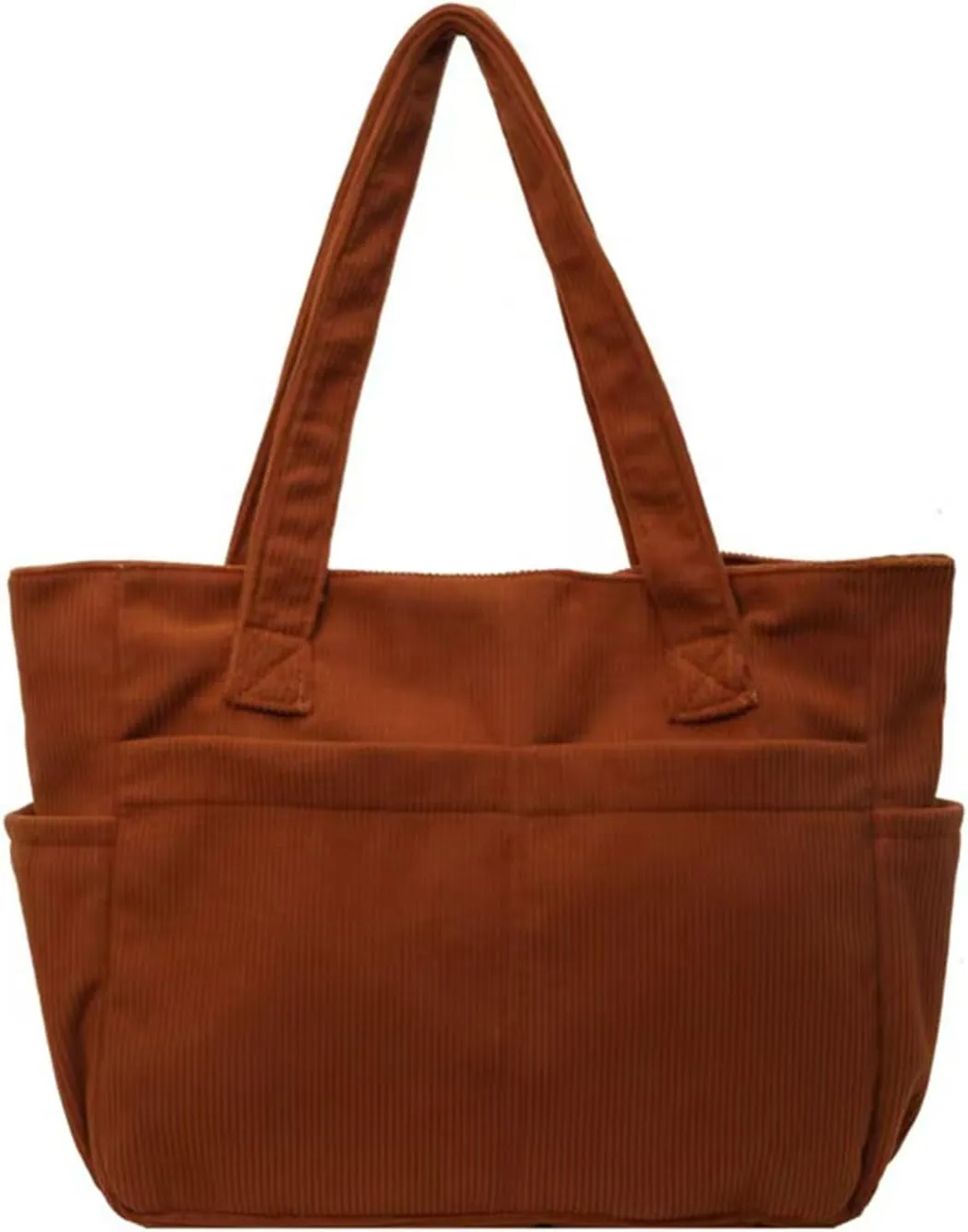 large-capacity hobo bag,Lightweight corduroy tote bag for women,Shoulder Bag with Multi-pocket for Travel, and Daily