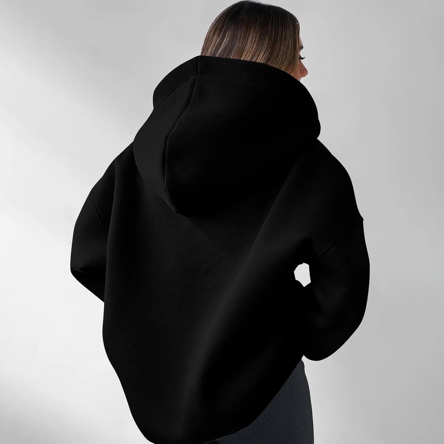 Lastesso Fall Fashion for Women 2024 Trendy Long Sleeve Hoodie Sweatshirt Oversized Comfort Pullover Preppy Clothes