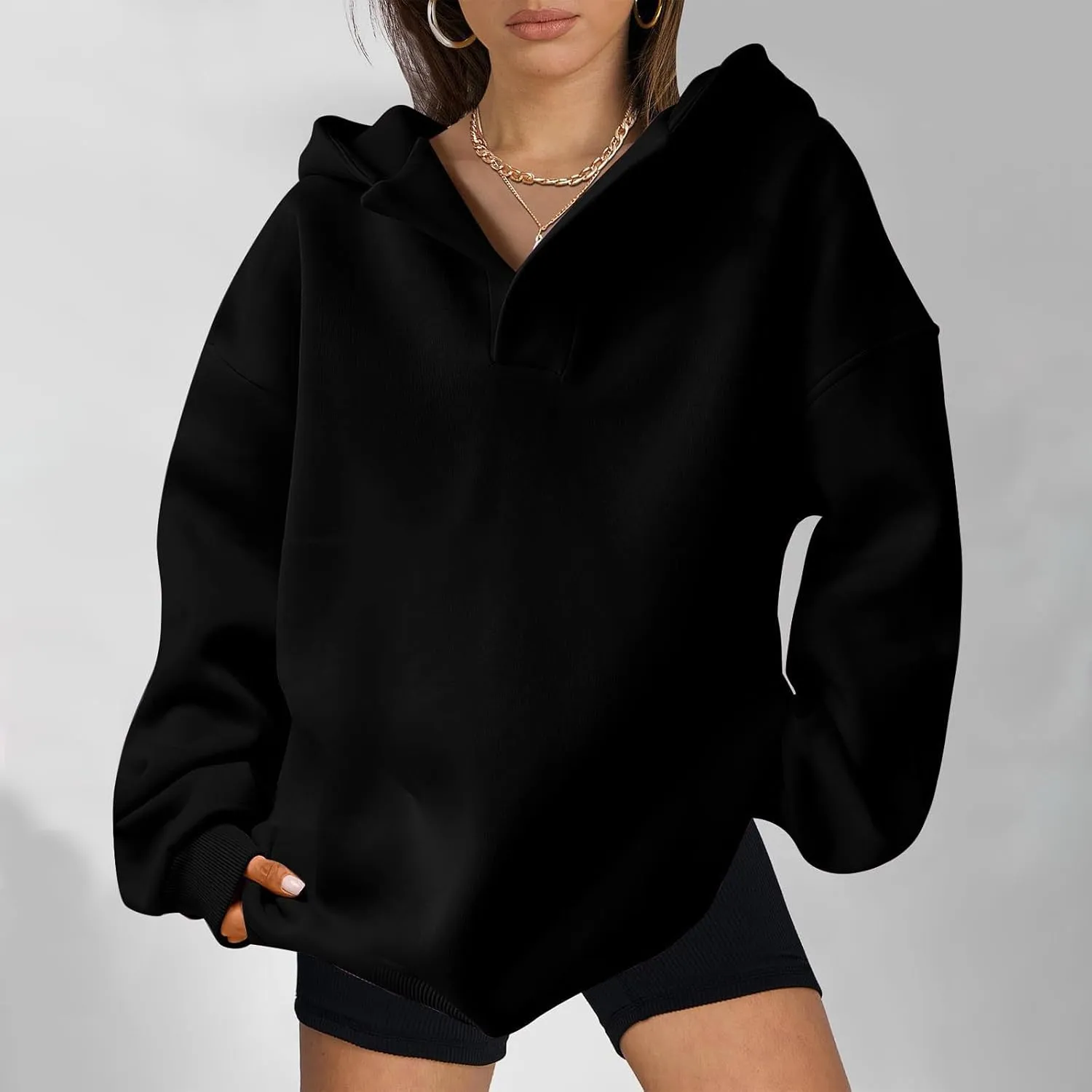 Lastesso Fall Fashion for Women 2024 Trendy Long Sleeve Hoodie Sweatshirt Oversized Comfort Pullover Preppy Clothes