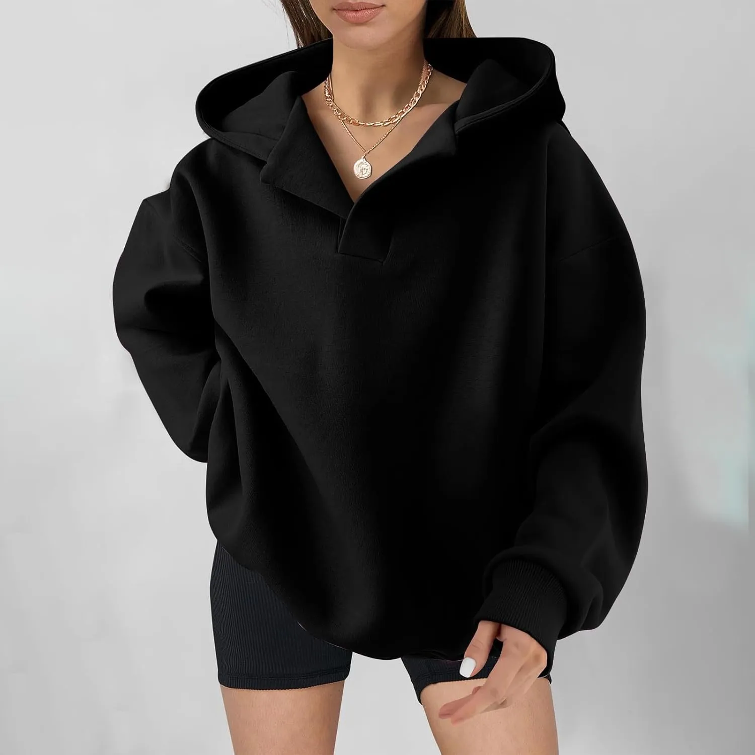 Lastesso Fall Fashion for Women 2024 Trendy Long Sleeve Hoodie Sweatshirt Oversized Comfort Pullover Preppy Clothes