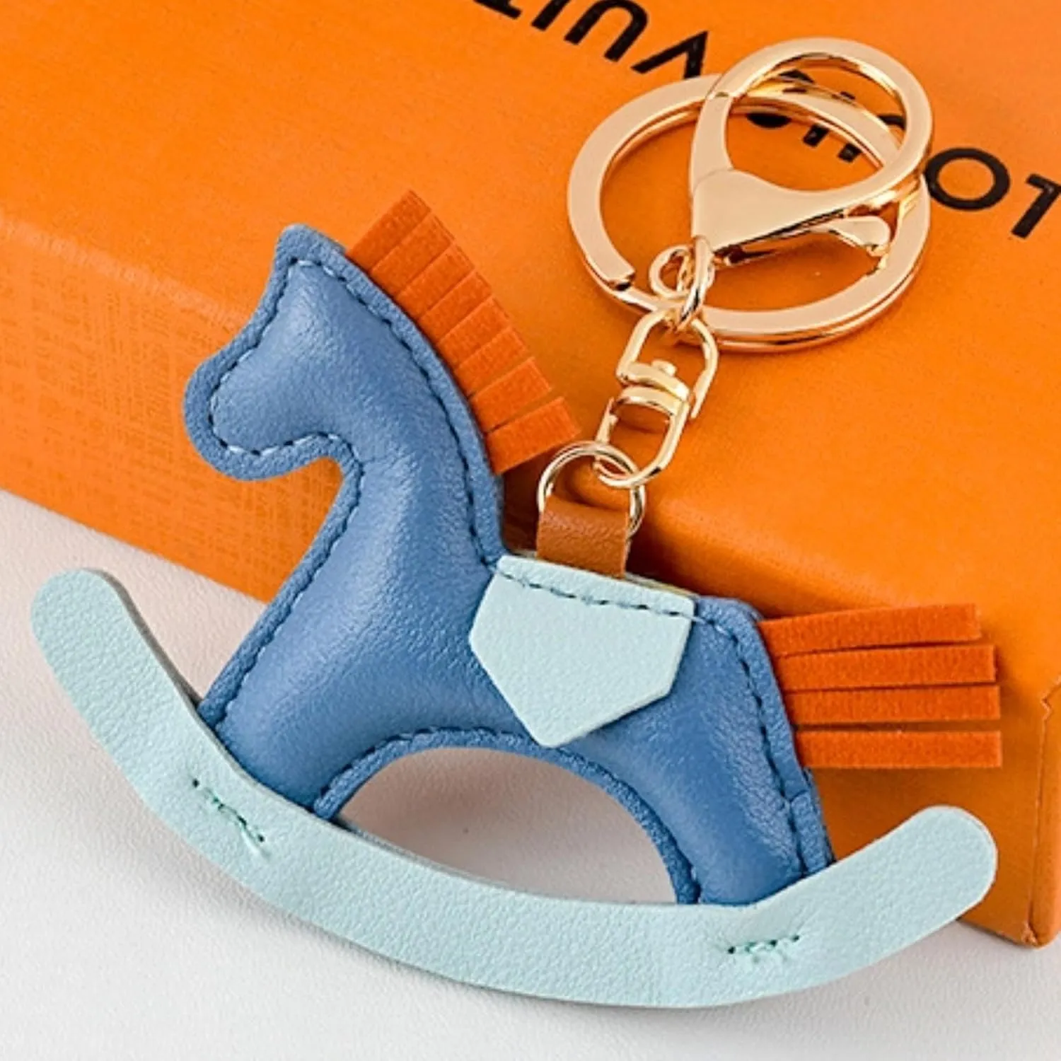 Leather Horse Bag Charm for Handbags, PU Leather Bags Charm for Women Girls Ladies