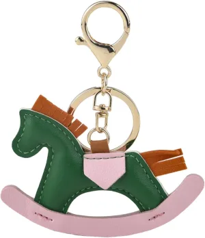 Leather Horse Bag Charm for Handbags, PU Leather Bags Charm for Women Girls Ladies