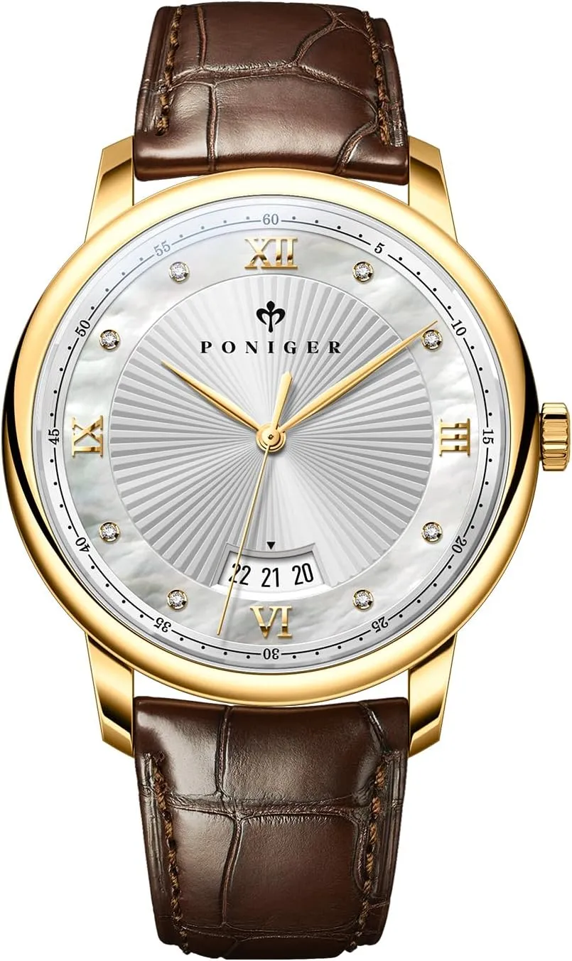 LOBINNI Men's Watch Quartz Casual Analog Fashion Calendar Wrist Stainless Steel Waterproof Luminous Watches