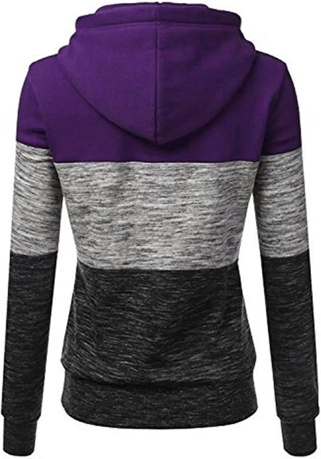 LRMQS Womens Hoodies Color Block Drawstring Hoodie Pullover Casual Winter Fall Fashion 2024 Loose Fit Sweatshirt Clothes