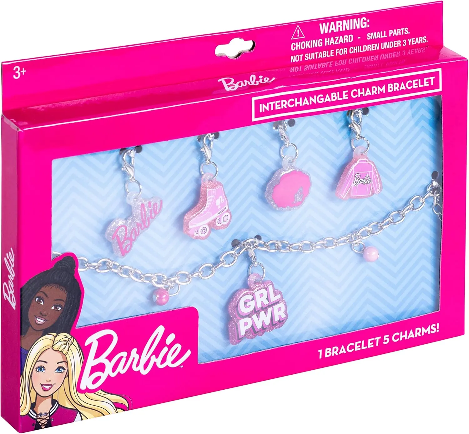LUV HER Girls Add A Charm Box Set with 1 charm bracelet & 5 interchangeable charms - Ages 3 