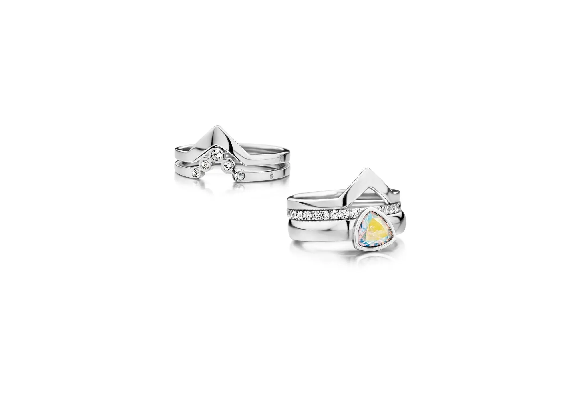 Melano - Ring Friends Pointed Zilver
