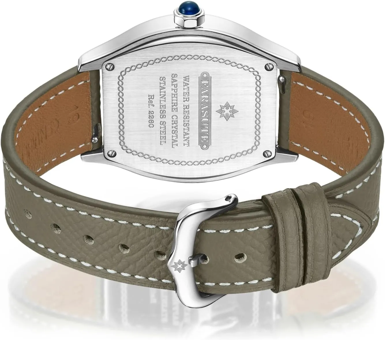 Men Automatic Watch 36mm*44mm Tonneau Case Jump Hour Luxury Watches Mechanical Wristwatch Sapphire ST17