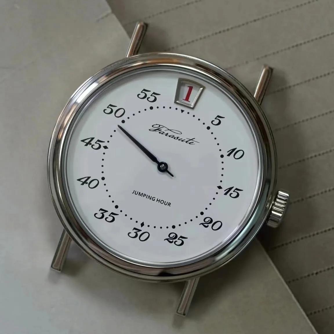 Men Automatic Watch 38mm Luxury Jump Hour Mechanical Wristwatch ST17