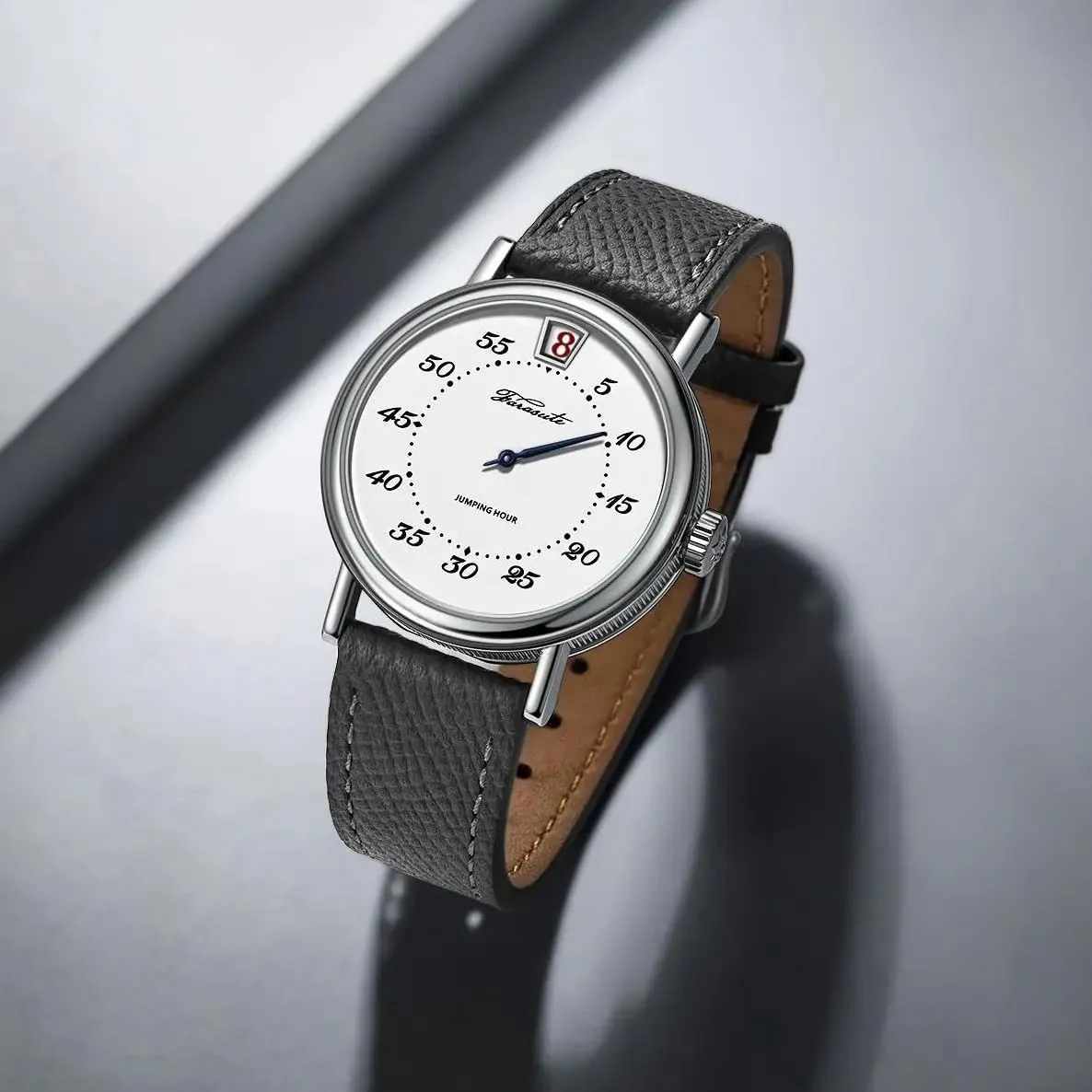 Men Automatic Watch 38mm Luxury Jump Hour Mechanical Wristwatch ST17