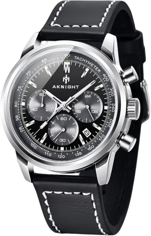 Men Watch Watch for Men Waterproof Stainless Steel Chronograph Quartz Analog Fashion Business Sport Work Wrist Watches