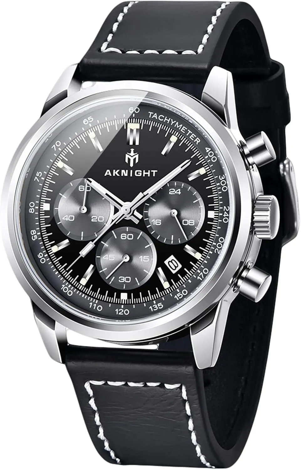Men Watch Watch for Men Waterproof Stainless Steel Chronograph Quartz Analog Fashion Business Sport Work Wrist Watches