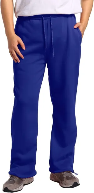 Mens Baggy Cargo Corduroy Pants, Wide Leg Loose Fit Drawstring Sweatpants, Sports Elastic Waist Open Bottom Casual Pants