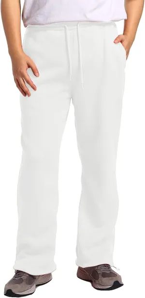 Mens Baggy Cargo Corduroy Pants, Wide Leg Loose Fit Drawstring Sweatpants, Sports Elastic Waist Open Bottom Casual Pants
