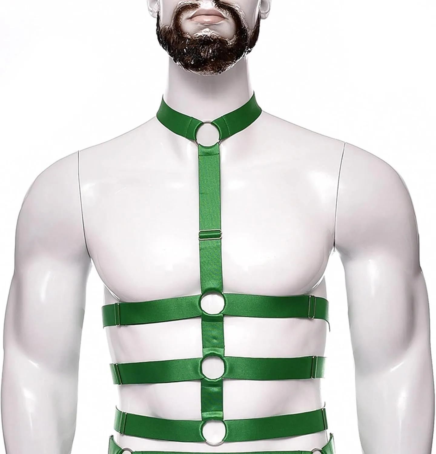 Men's Body Chest Belt Harness Simple Elastic Shoulder Strap Sexy Tummy Control Underwear Party Cosplay Costume