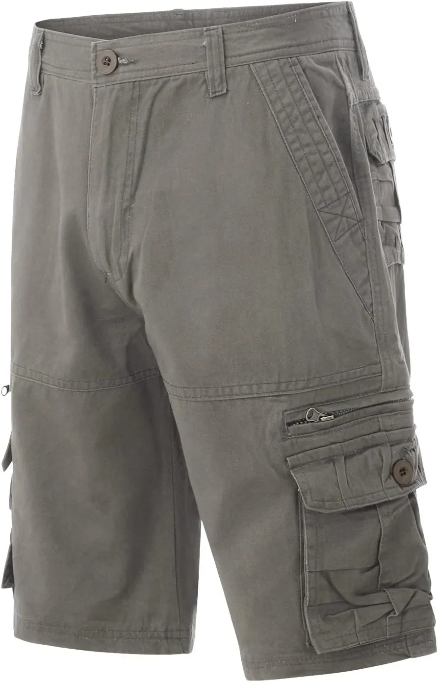 Mens Cargo Shorts Size 36 Short Cargo Pant Solid Splice Pocket Drawstring Shorts Fashion Solid Cargo Shorts for Men
