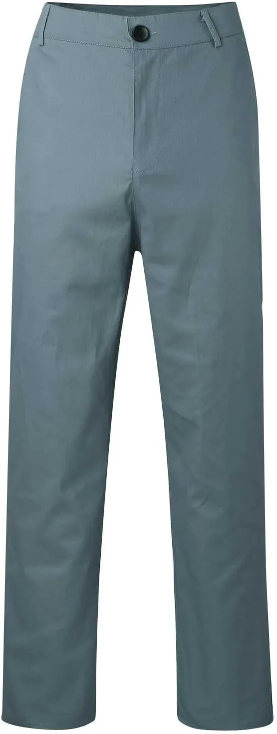 Mens Chino Pants Slim Fit Flat Front Stretch Skinny Straight Leg Classic Twill Dress Pants with Pockets