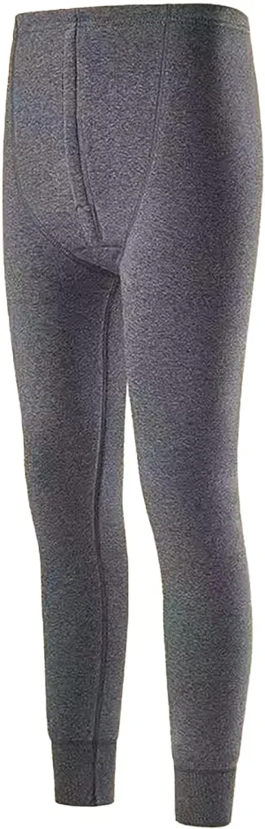 Men's Fleece Lined Leggings Thermal Plain Warm Tights Cold Weather Base Layer Bottoms Slim Fit Winter Baselayer Pants