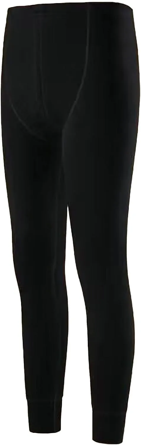 Men's Fleece Lined Leggings Thermal Plain Warm Tights Cold Weather Base Layer Bottoms Slim Fit Winter Baselayer Pants