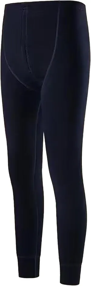 Men's Fleece Lined Leggings Thermal Plain Warm Tights Cold Weather Base Layer Bottoms Slim Fit Winter Baselayer Pants