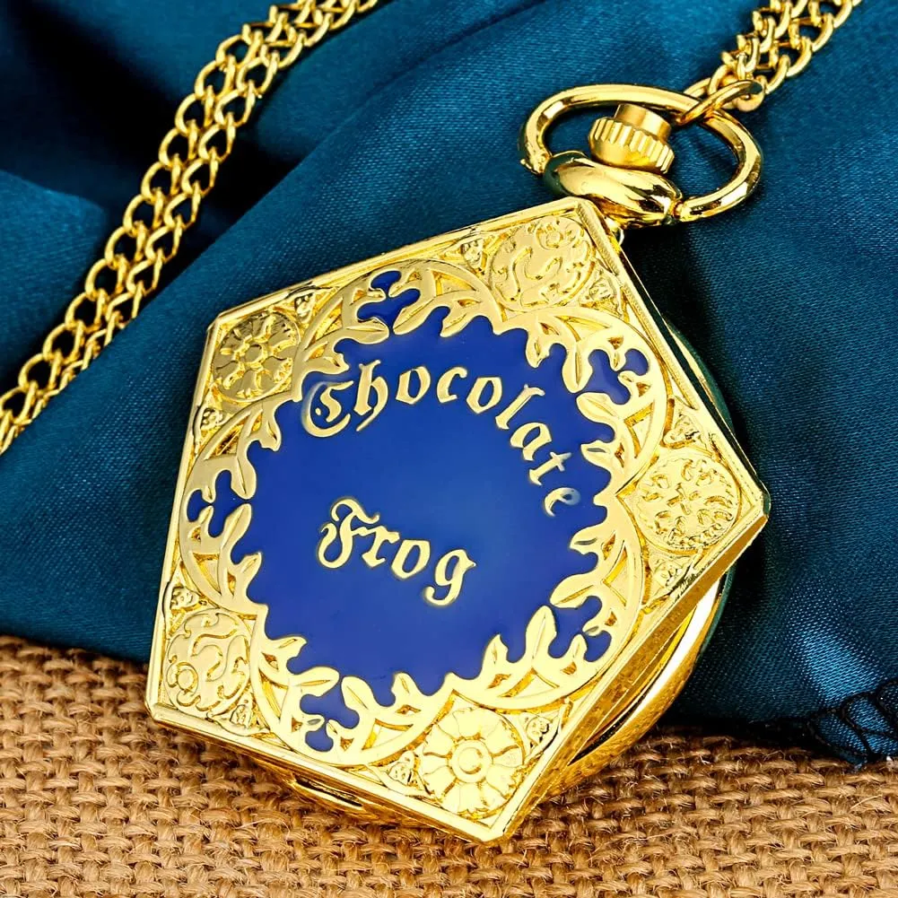 Men's Pocket Watch, Arabic Digital Dial Pocket Watches with Chain for Men
