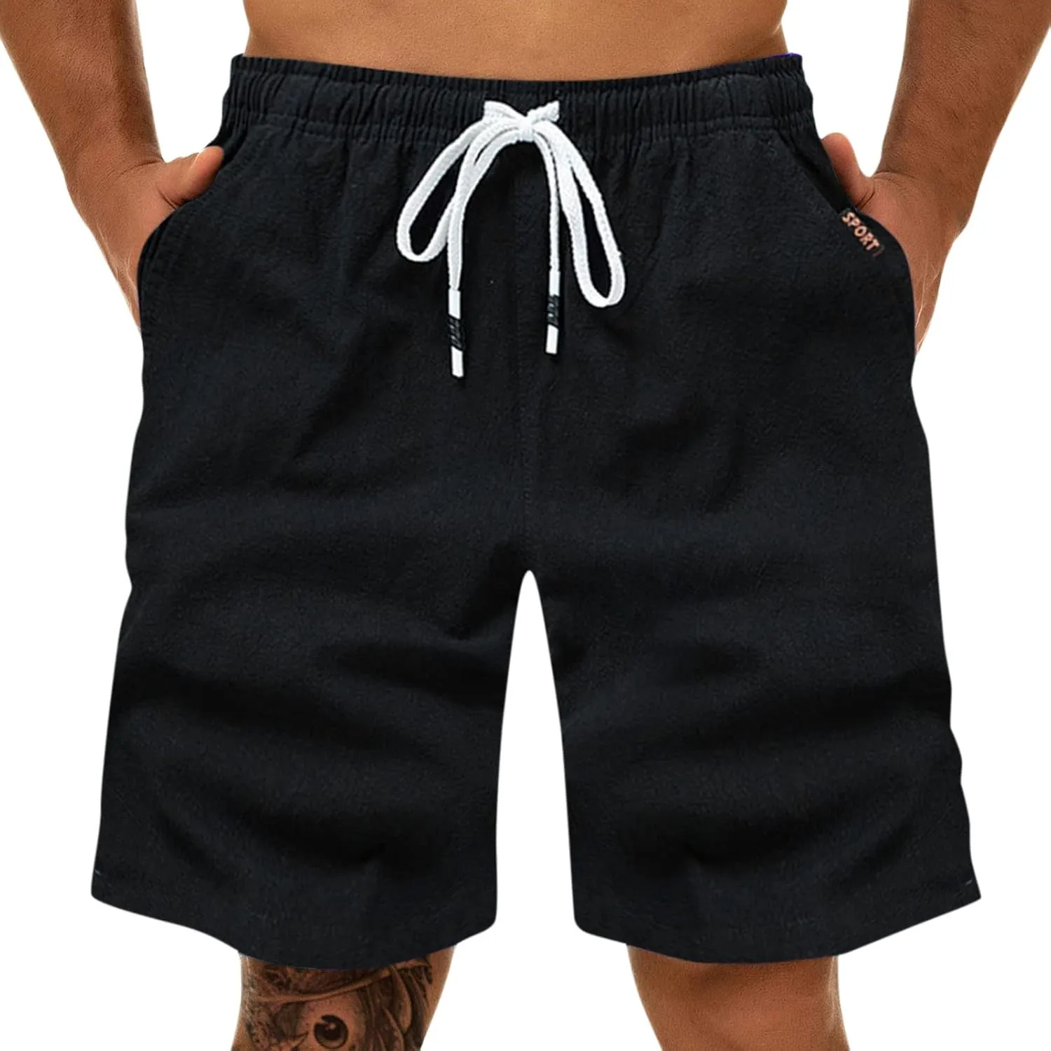 Men's Shorts Casual and Fitness Sports Plus Size Five Surf Quick Drying Beach Pants Shorts Mens Shorts 5 Inch Inseam