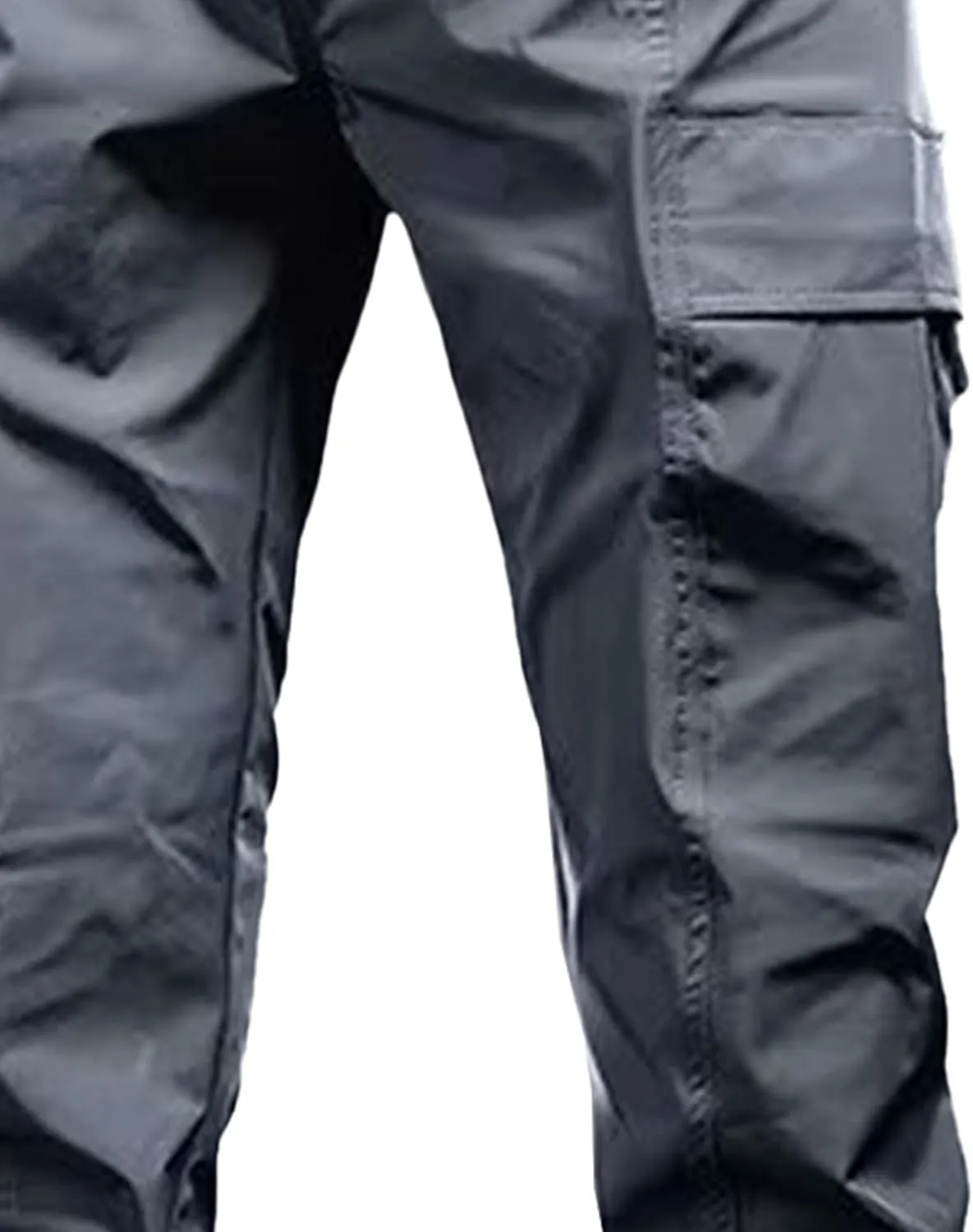 Men's Slim Fit Stylish Cargo Pants Casual Lightweight Comfort Work Trousers Stretch Elastic Waist Summer Pants