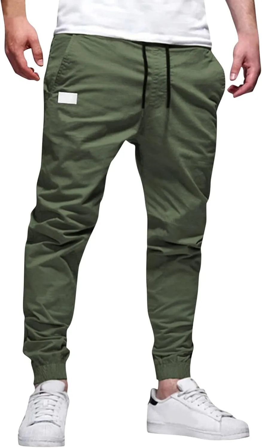 Mens Sweatpants Joggers Pants Man Waist Athletic Sports Sweats Casual Trousers Pants Sweatpants for Men with Pockets