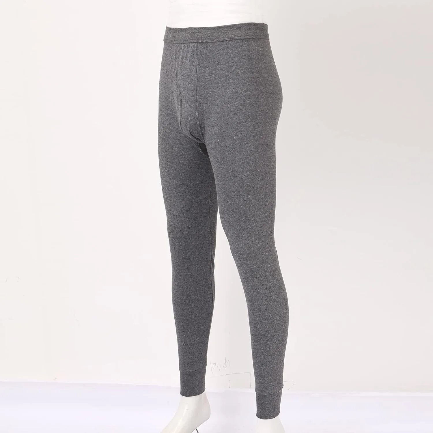 Mens Thermal Underwear Pants Lightweight Long Johns Bottoms Elastic Waist Thermal Leggings for Men Cold Weather