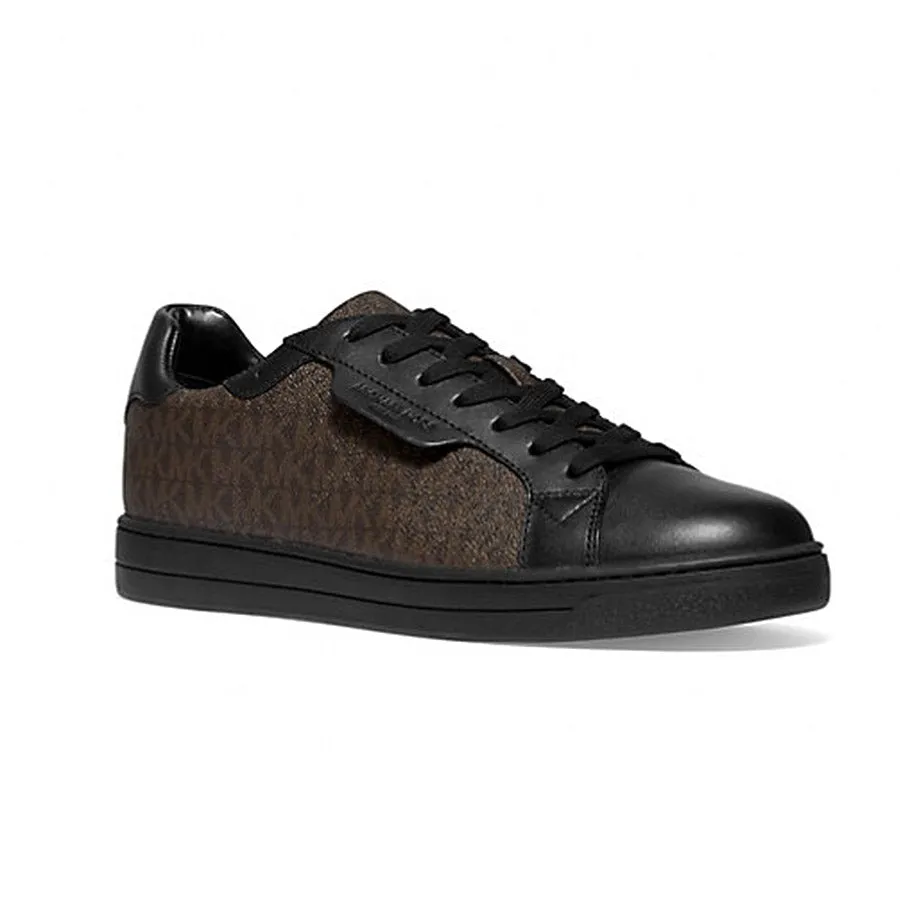 Michael Kors Keating Logo And Leather Sneakers, Brown/Black