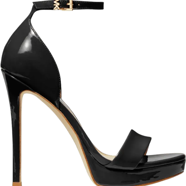 Michael Michael Kors Jordyn Patent Leather Platform Sandals, black