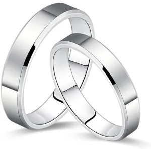 MIKAMU Couple Rings Rings for Men fashion Rings for Women Cubic Zirconia 925 Sterling Silver Adjustable Open Rings Engagement Pair Rings Wedding Promise Engagement Anniversary Ring