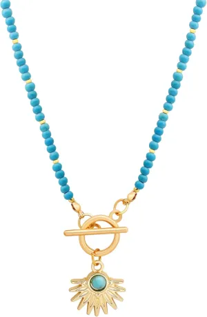 MINACHI Colorful Bead Choker Necklace with Charm, Fashion Evil Charm Necklace, Women's Fashion Jewelry Gift